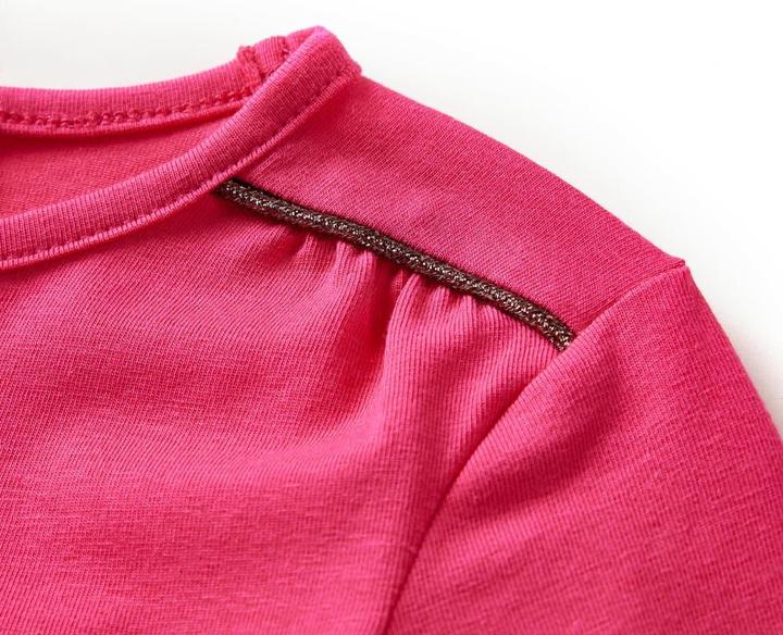 Produktbild VidaXL Kinder-Langarmshirt Knallrosa 104,Material: 95 % Baumwolle (104)