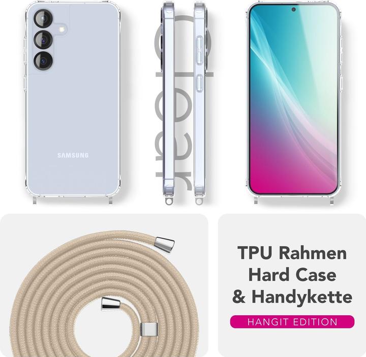 Produktbild Nalia Hangit - Klare Hülle mit Band zum Umhängen - Crossbody Lanyard Hardcover