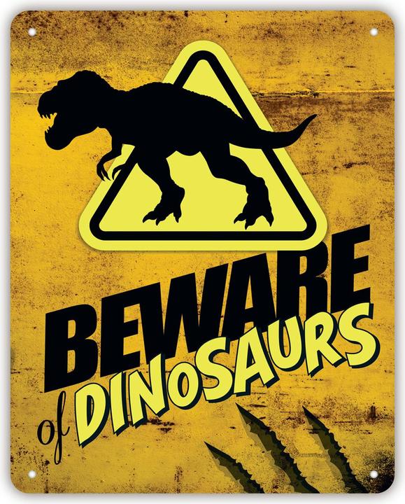 Produktbild ZEP Schild Dinosaurier 30 x 40 cm