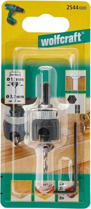 Produktbild wolfcraft wolfcraft 1 Vorbohrer m Senker+Tiefenst. ø3,2x12mm (3.2 mm, 12 mm)