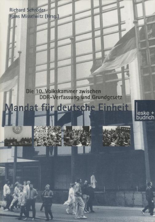 Produktbild Mandat für Deutsche Einheit (Deutsch, Hans-Jürgen Misselwitz, 2012)