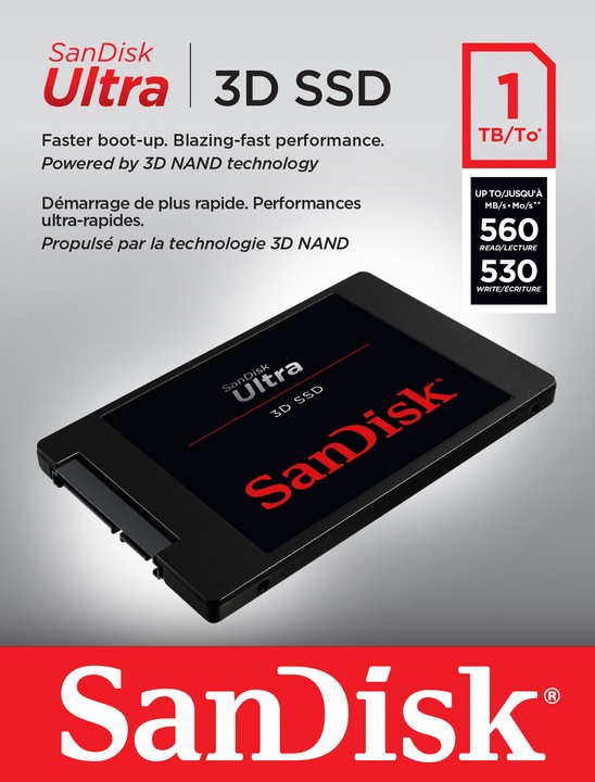 Produktbild SanDisk Ultra 3D (250 GB, 2.5")
