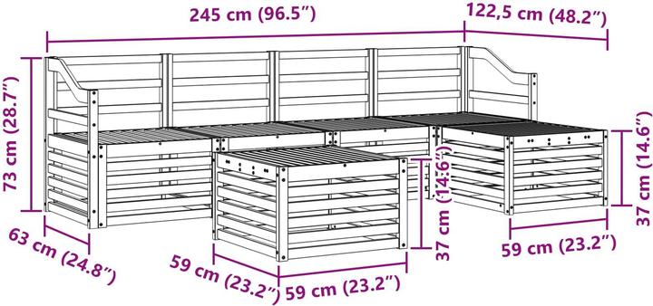 Produktbild vidaXL Outdoor-Sofa