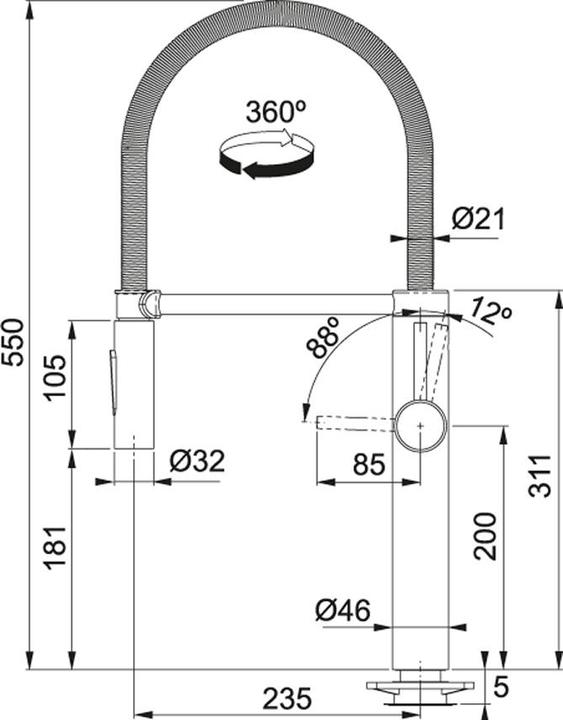 Produktbild Franke Armaturen Pescara XL