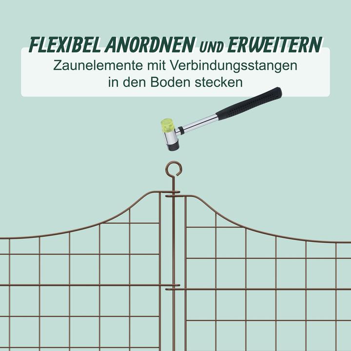 Actual product image Relaxdays 5x Garden-Fence