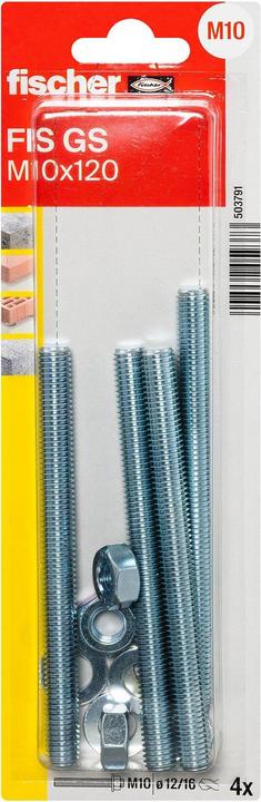 Produktbild Fischer Injekt.Gewindea. FIS GS M10x120 K (4 Stk.)