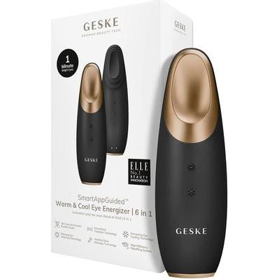 Konjac Sponge, Gesichtspflegegerät, Masażer do oczu Cool & Warm 6w1 Geske z Aplikacją (szary)
