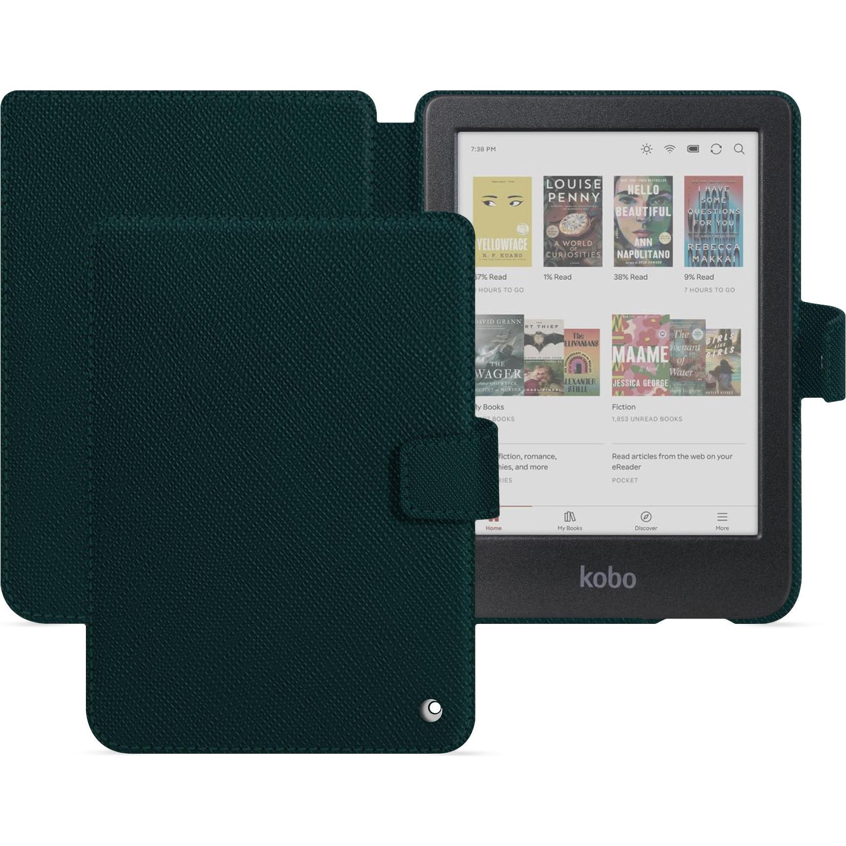 Noreve Lederschutzhülle Kobo Clara 2E (Kobo Clara 2e), Tablet Hülle, Grün