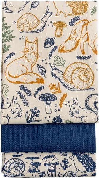 Immagine prodotto Price & Kensington Set di 3 asciugamani da cucina Woodland