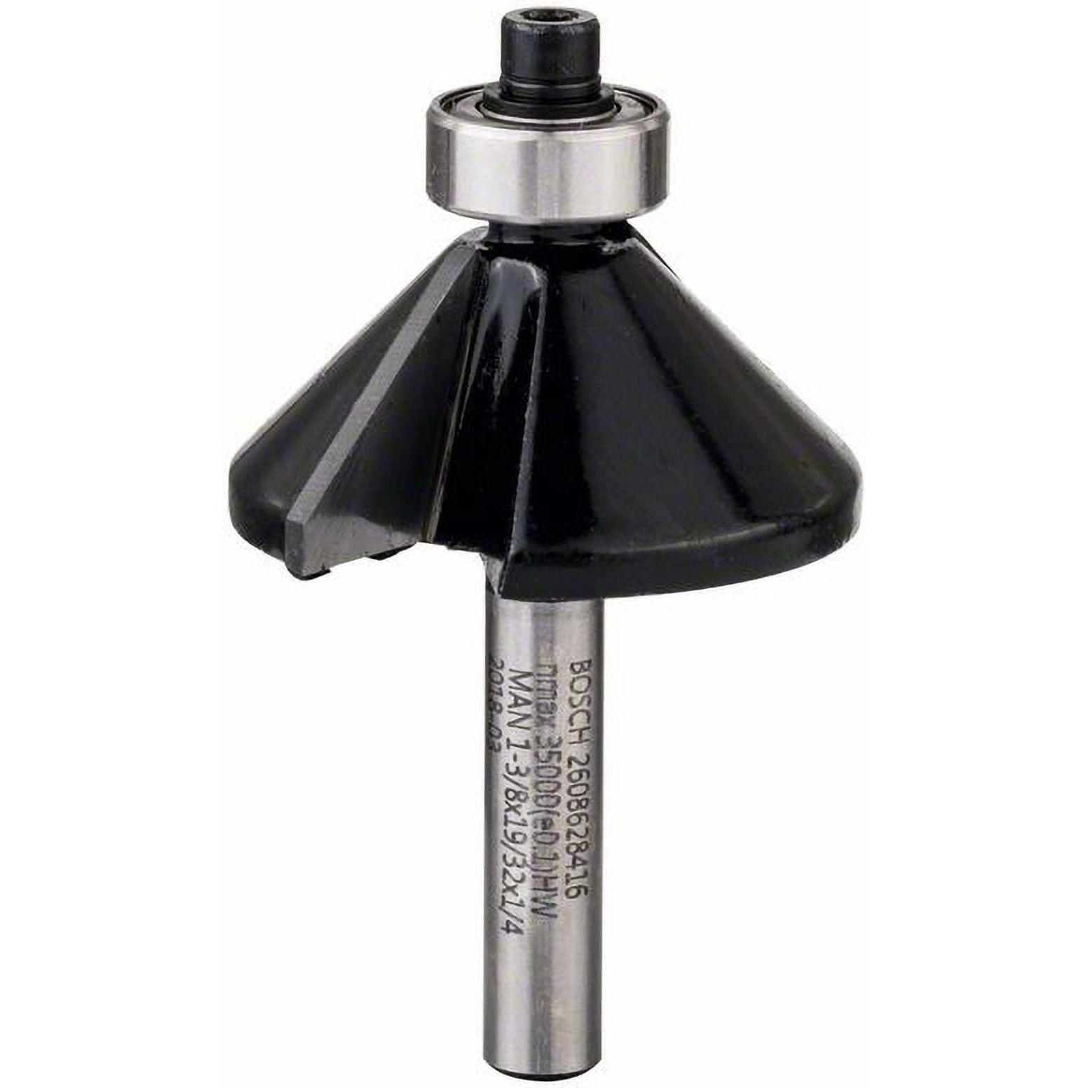 Bosch Professional Zubehör, Punte per fresa, Fresa a smussare e a filo. 1/4. D1 35 mm. L 13 mm. L 14.