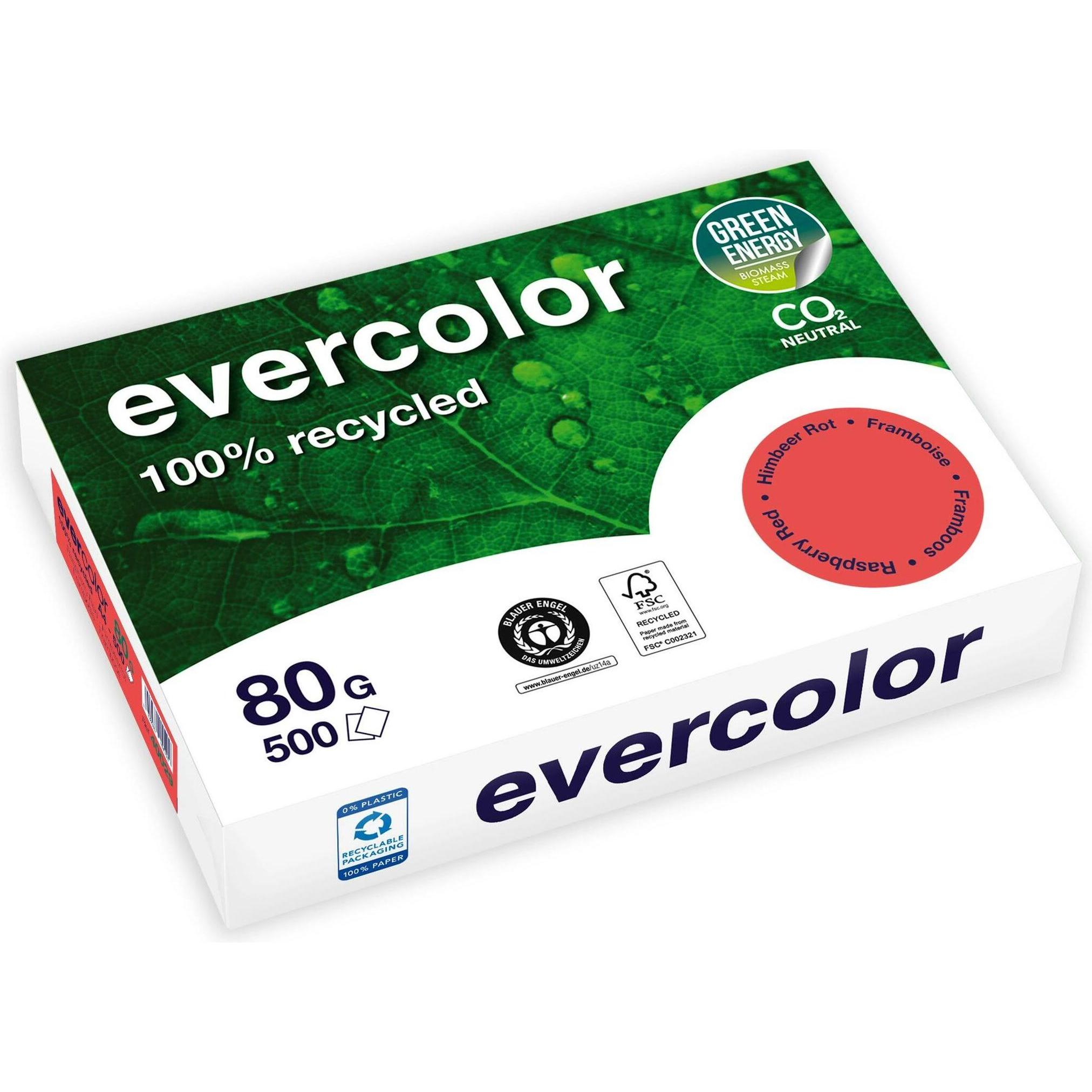 Clairefontaine, Kopierpapier, Recyclingpapier Evercolor chamois DIN A4 80 g/qm 500 Blatt (80 g/m², 500 x, A4)