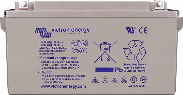Immagine prodotto Victron Energy Batteria AGM a ciclo profondo (12 V, 90 Ah)