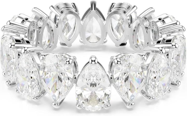 Produktbild Swarovski Matrix Vittore Ring Tropfenschliff Weiss Silber (60)