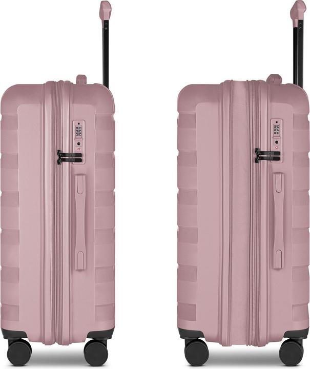 Actual product image D&N South Dakota 4 Rollen Trolley M 66 cm mit Dehnfalte (62 l)