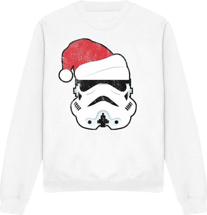 Actual product image Star Wars Unisex Adult Stormtrooper Santa Christmas Sweatshirt (XXL)