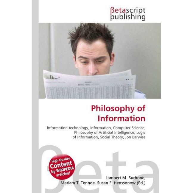 Philosophy of Information, Fachbücher von Lambert M. Surhone, Miriam T. Timpledon, Susan F. Marseken
