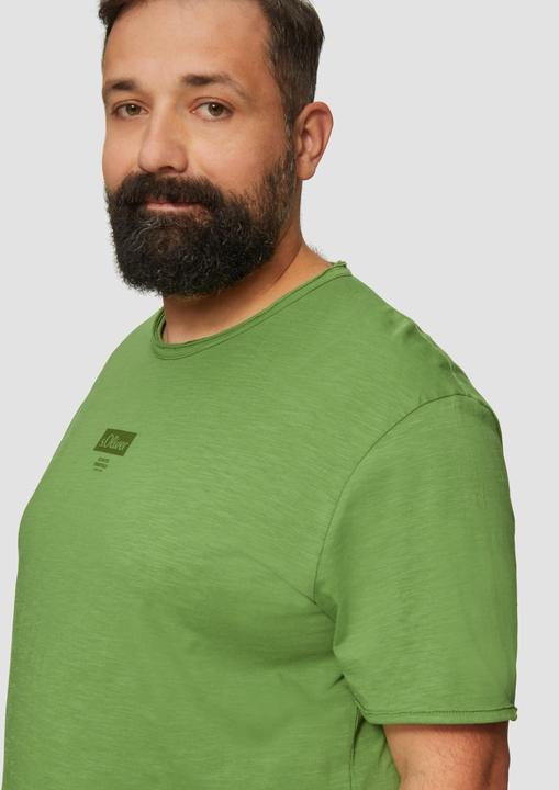 Produktbild S.Oliver T-Shirt T-Shirt mit Flammgarnstruktur (XXL)