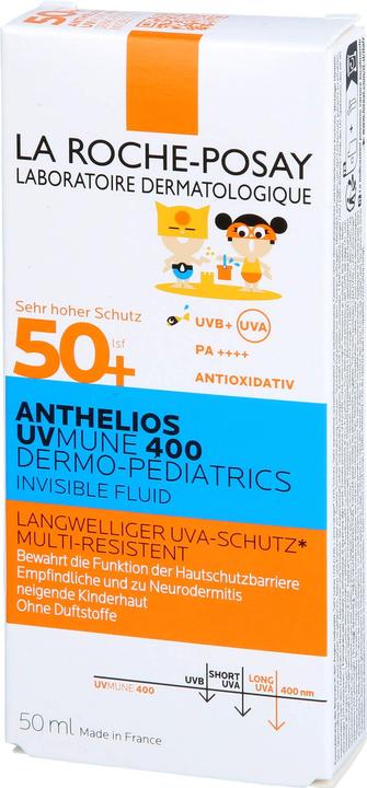 Actual product image La Roche Posay Kids Invisible Fluid UVMune (Sun lotion, SPF 50+, 50 ml, 73 g)