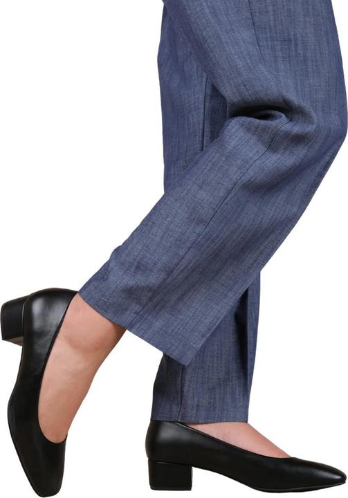 Actual product image Where's That From Womens/Ladies Seattle Faux Leather Square Toe Low Block Heel Shoes (40)