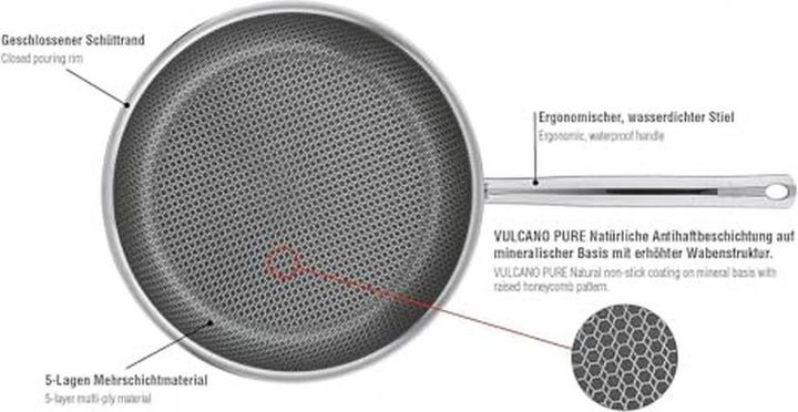 Actual product image Spring Cut Resist Pure Bratpfanne (28 cm, Frying pan, Stainless steel)
