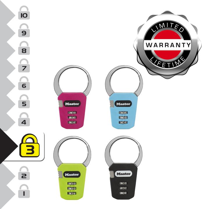 Produktbild Master Lock Rucksackschloss