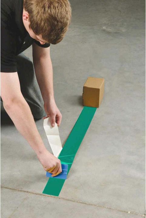 Actual product image Brady B-514, ToughStripe, floor marking tapes, polyester, green, 76.2mm x 30m (76.20 mm)