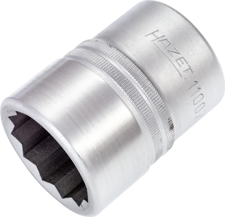 Actual product image HAZET Socket ∙ 12-point 1100Z-36 ∙ Square, hollow 25 mm (1 inch) ∙ Outside 12-point profile ∙ 36 mm… (36 mm)