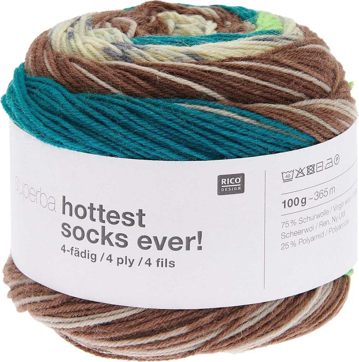 Actual product image Rico Design Superba Hottest Socks Ever!, 4-thread, 100 g, approx. 265 m (265 m)