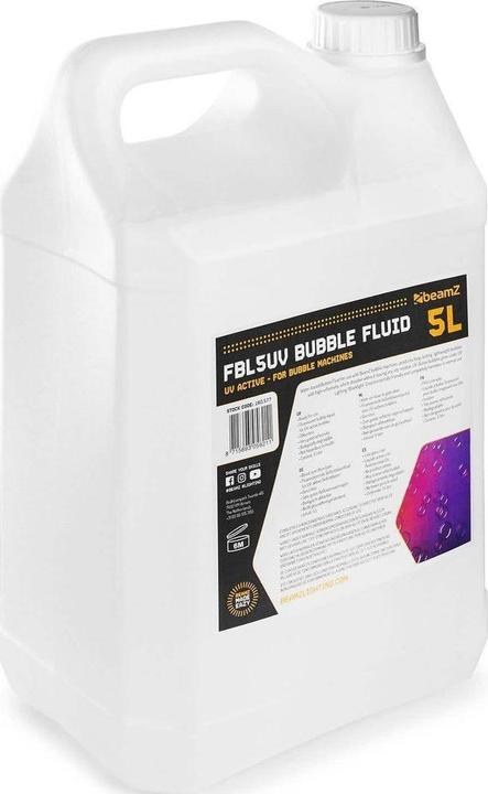 Actual product image BeamZ Bubble Liquid UV (Bubble fluid)