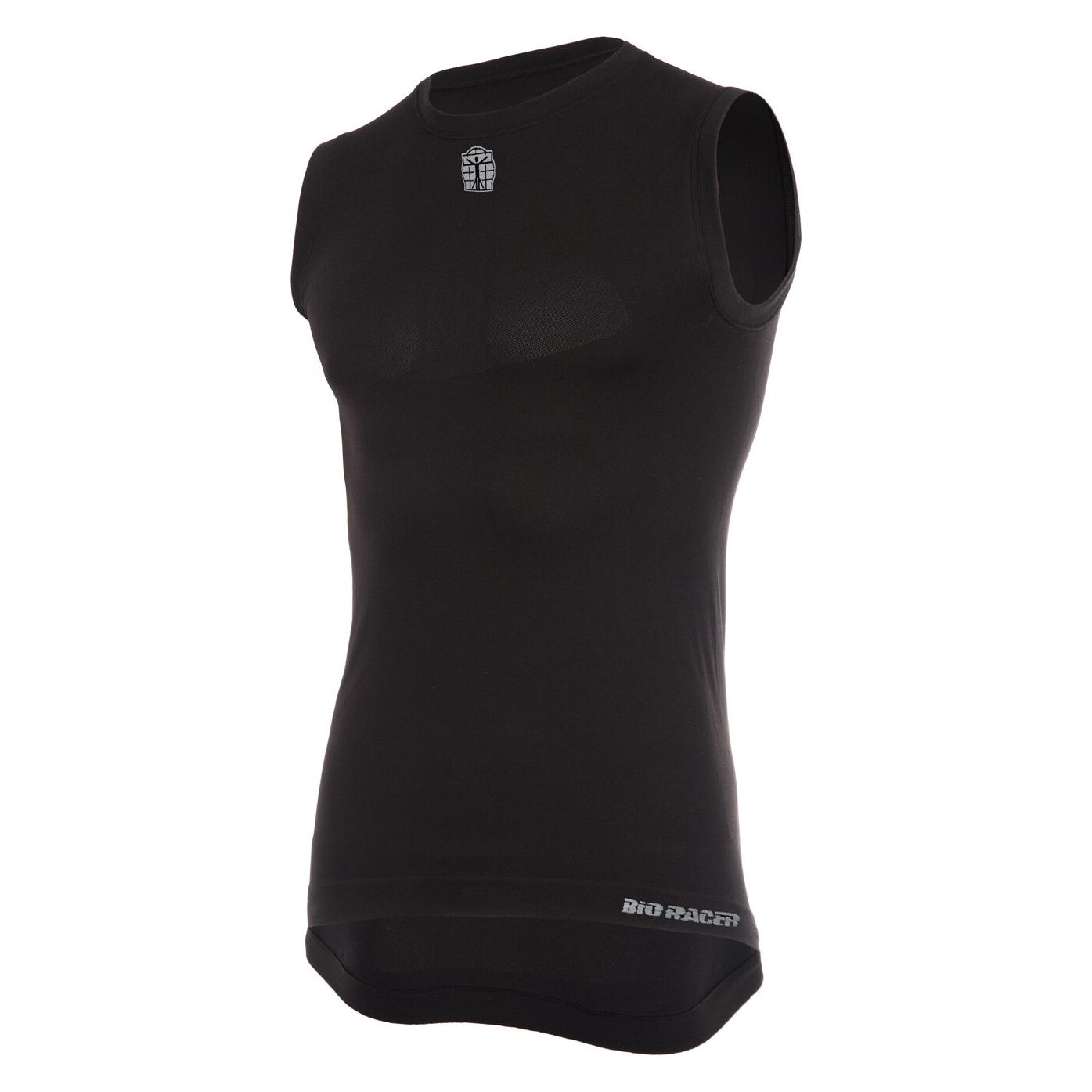 Bioracer, Unisex, Funktionsshirt, Base Layer Ärmellos (Xs, S), Schwarz, Xs, S