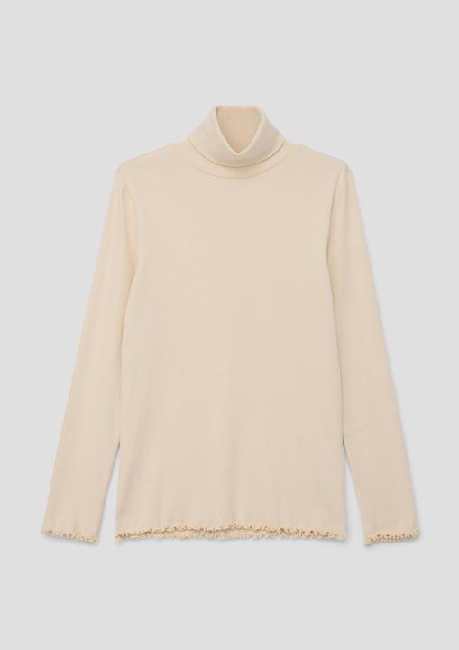 Actual product image s.Oliver T-Shirt Rollkragenpullover mit Rippstruktur (L)