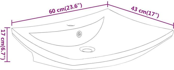 Actual product image vidaXL Eunice (440 mm, 600 mm)