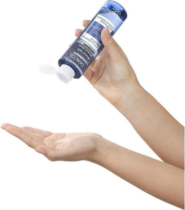 Actual product image Vaseline Vichy - Dercos - Gentle and restorative mineral shampoo for frequent washing 200ml (200 ml, Liquid shampoo)