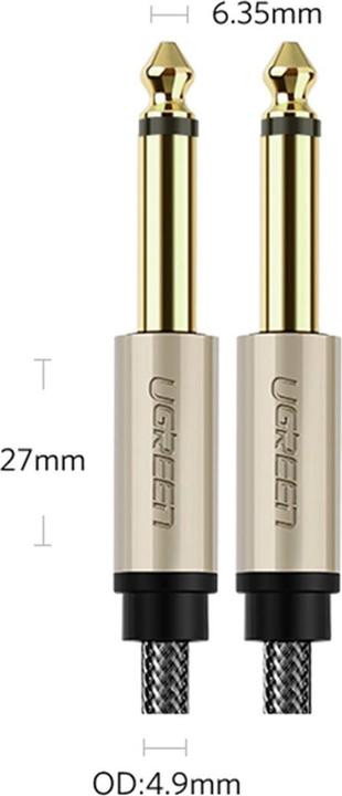 Produktbild Ugreen 6.35 mm Klinke – 6.35 mm Klinke (1 m, 6.3mm Klinke (Jack))