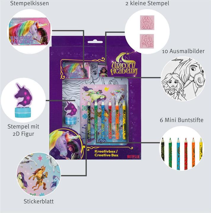 Produktbild Undercover Unicorn Academy Bastelbox, 21-teilig