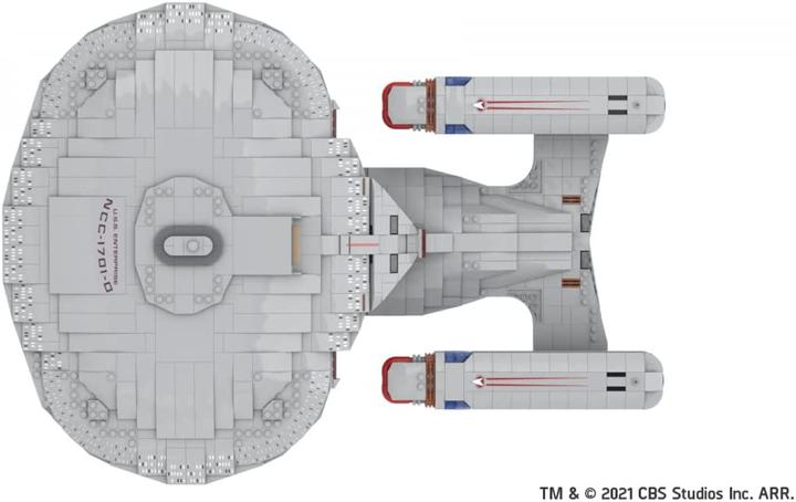 Actual product image Blue Brixx 104184 Star Trek USS Enterprise NCC-1701-D