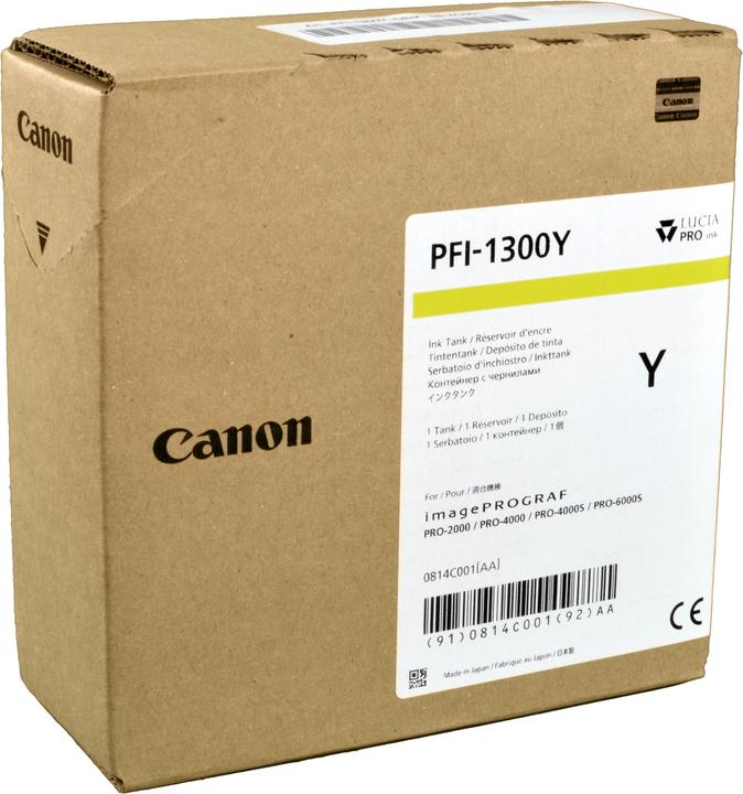 Actual product image Canon Ink cartridge yellow (Y)