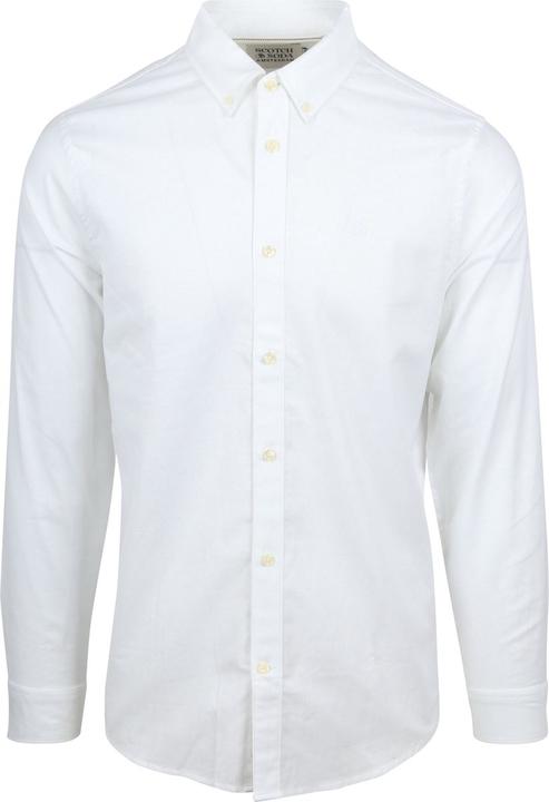 Scotch & Soda CORE - OXFORD SOLID Heren Overhemd - Maat L (L)