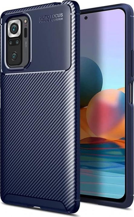 Produktbild Screenguard Xiaomi Redmi Note 10 4G Hülle Carbon Design TPU Case (Xiaomi Redmi Note 10)