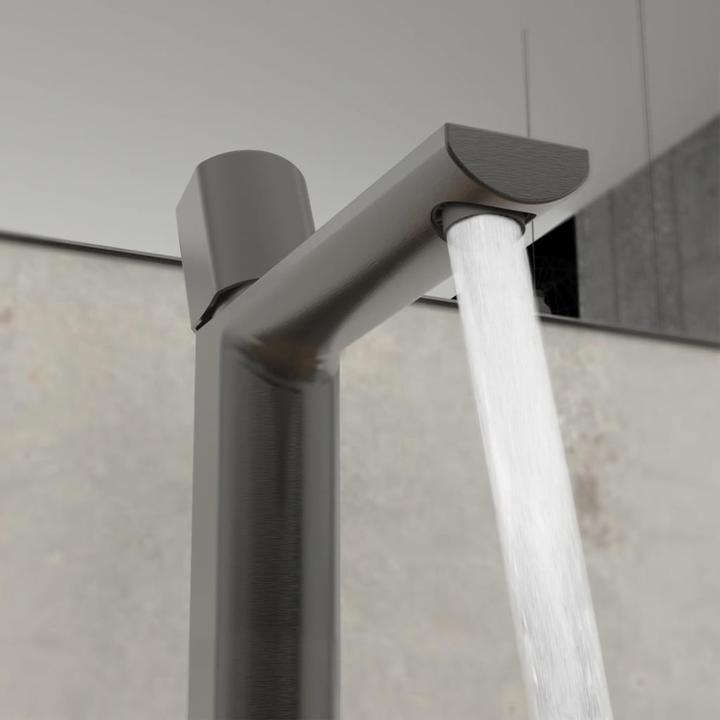 Produktbild Schütte Wasserhahn Bad NEW YORK Waschtischarmatur Graphit matt Einhebelmischer Mischbatterie 33612