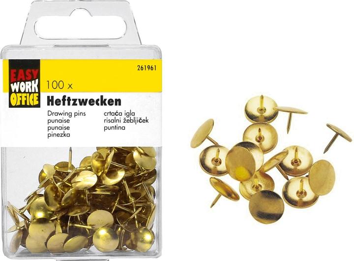 Easy Work Brass-plated tacks 100 pcs (12 Piece, 90 mm)