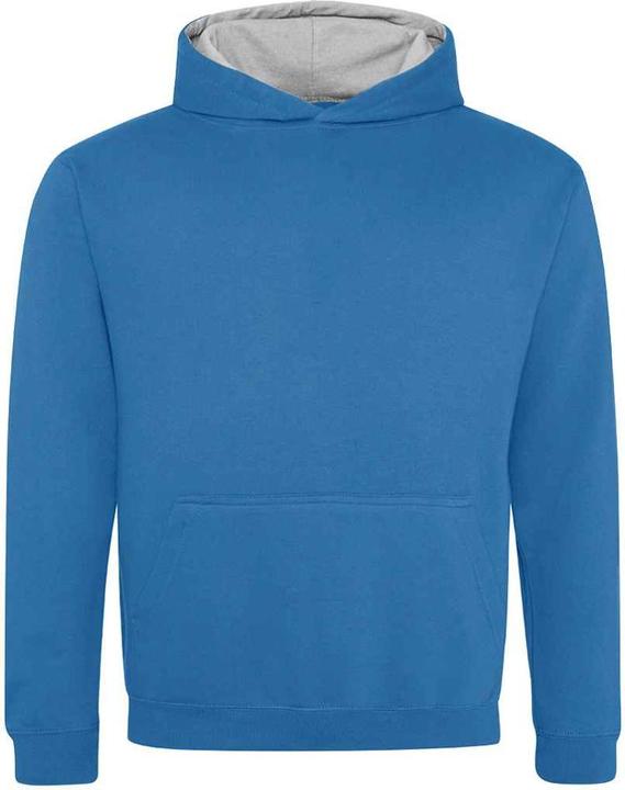 Grau meliert, Saphir-Blau