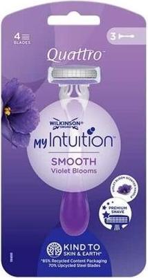 Immagine prodotto Wilkinson MyIntuition Smooth Violet Bloom maszynki do golenia Quattro 3szt.