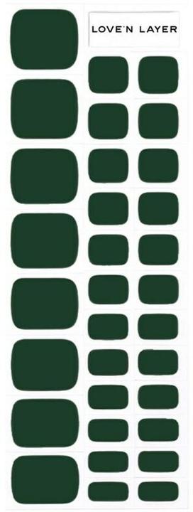 Solid Toe Forest Green