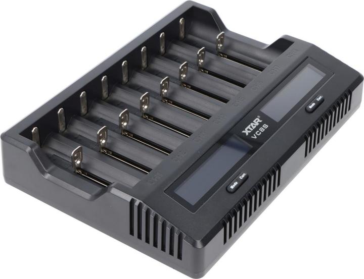Image du produit Xtar VC8S 8fach Schnell-Ladegerät für 1-8 Li-Ion 3,6V und 3,7V Akku und NiMH