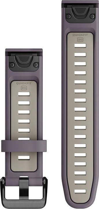 Actual product image Garmin Silicone strap, Quickfit, 20mm, orchid/light sand (20 mm, Silicone)