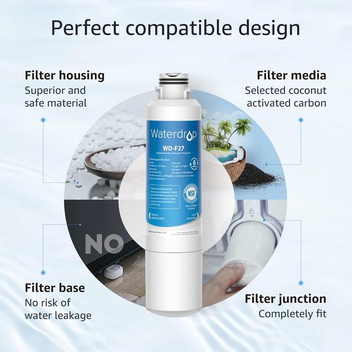 Produktbild Waterdrop Kühlschrank Wasserfilter Ersatz (3x)