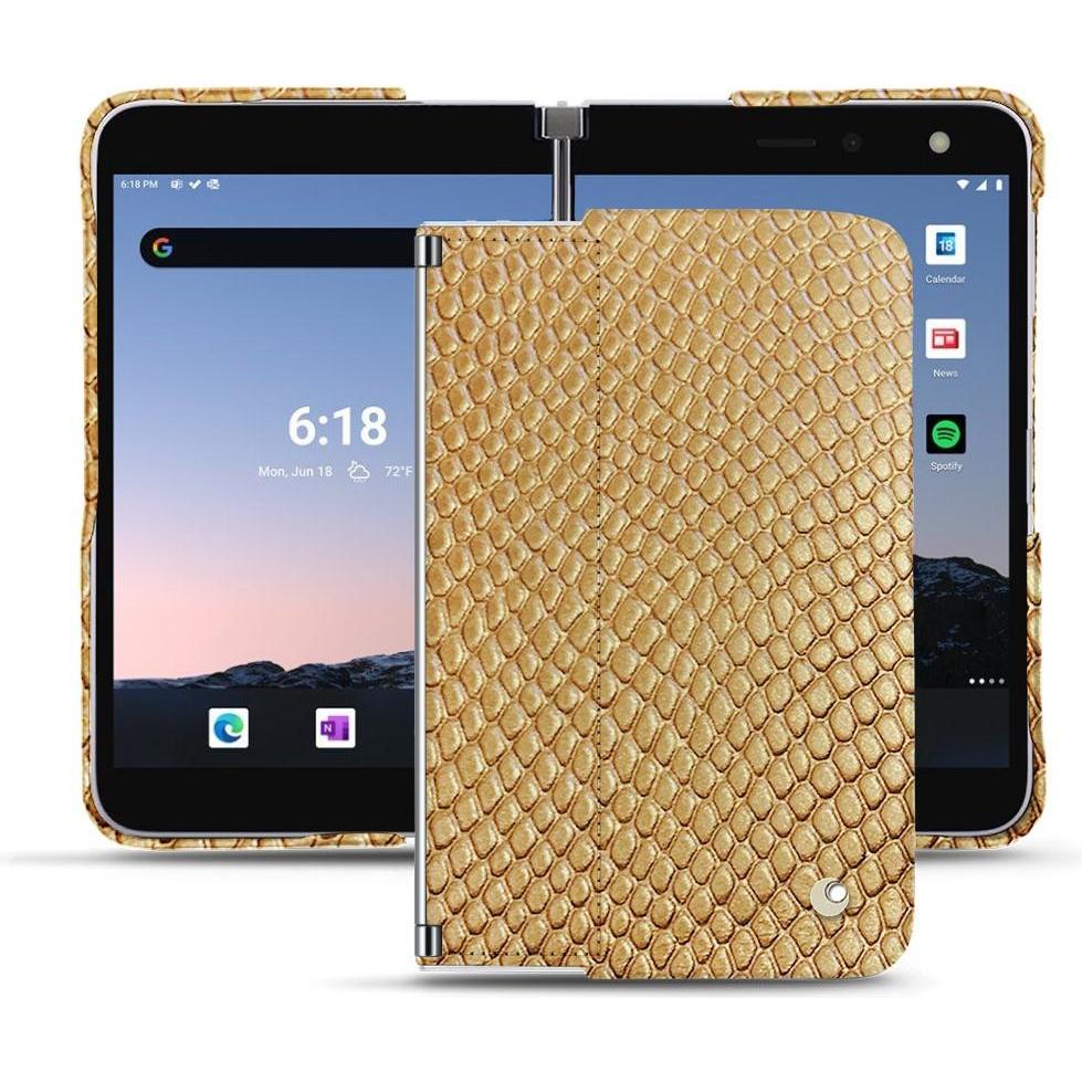 Noreve Lederschutzhülle (Microsoft Surface Duo 2), Smartphone Hülle, Beige