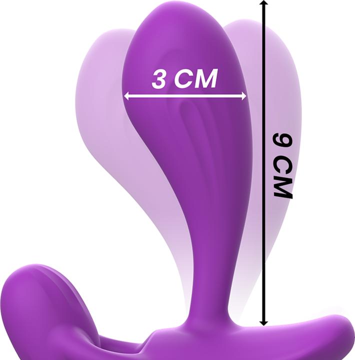Actual product image Intense Shelly Anal Plug Remote Control Purple