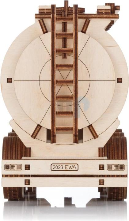 Actual product image Eco Wood Art Mechanical 3D wooden-puzzle -Tank Semi-Trailer for Truck Road King